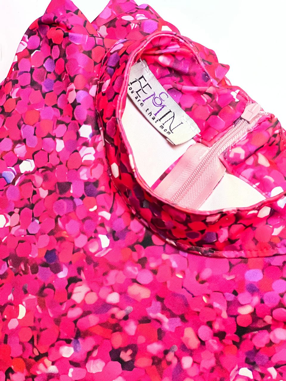 Magenta Sparkles Burkini & Baby Swim Wear